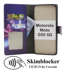 CoverinSkimblocker Motorola Moto G55 5G Phone Wallet Design