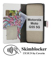 CoverinSkimblocker Motorola Moto G55 5G Phone Wallet Design