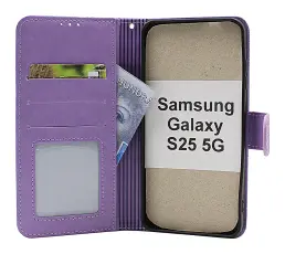 billigamobilskydd.seFlower Samsung Galaxy S25 Phone Wallet