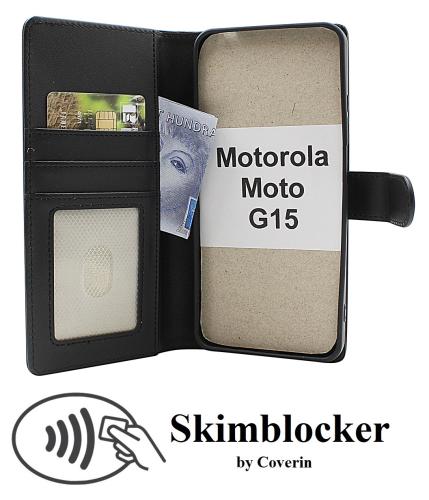 CoverinSkimblocker Motorola Moto G15 / G15 Power Magnet Phone Wallet
