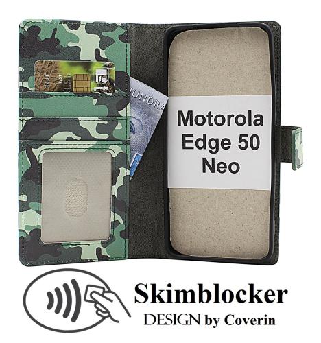 CoverinSkimblocker Motorola Edge 50 Neo Phone Wallet Design