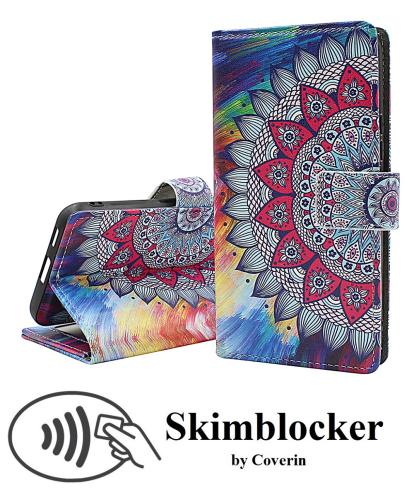 CoverinSkimblocker Samsung Galaxy S22 5G Magnet Phone Wallet Design