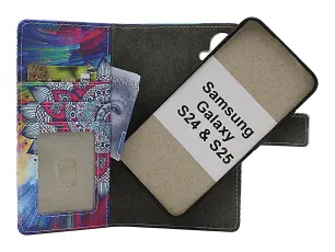 CoverinSkimblocker Samsung Galaxy S24 / S25 Magnet Phone Wallet Design