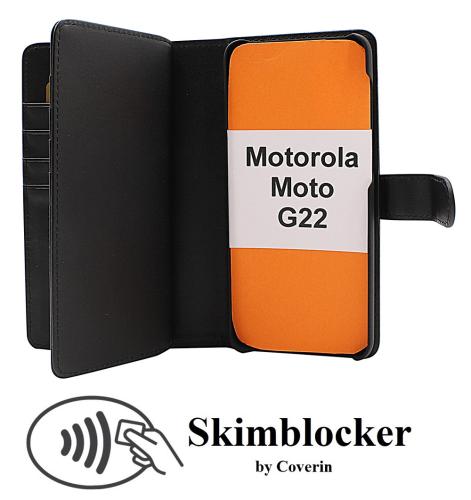 CoverinSkimblocker XL Magnet Wallet Motorola Moto G22