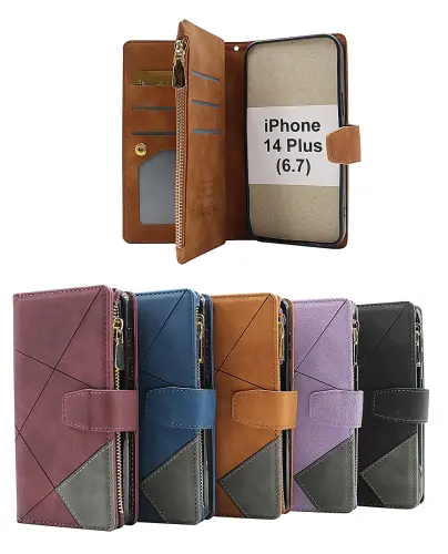 billigamobilskydd.seXL Standcase Luxury Wallet iPhone 14 Plus (6.7)