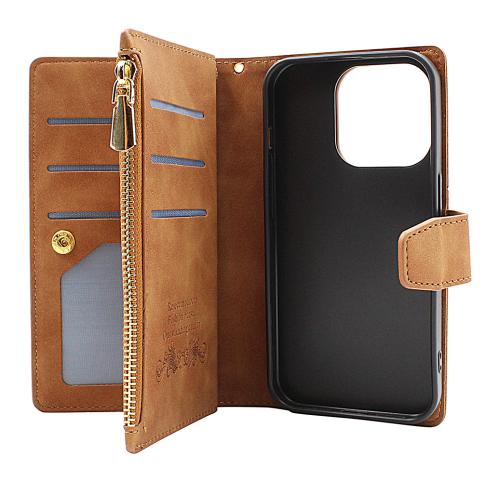 billigamobilskydd.seXL Standcase Luxury Wallet iPhone 15 Pro