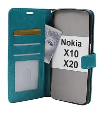 CoverinCrazy Horse Wallet Nokia X10 / Nokia X20