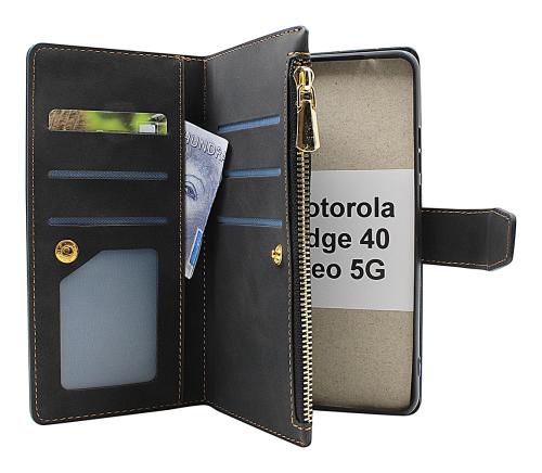 billigamobilskydd.seXL Standcase Luxury Wallet Motorola Edge 40 Neo 5G