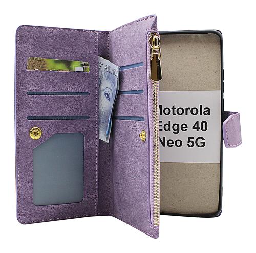 billigamobilskydd.seXL Standcase Luxury Wallet Motorola Edge 40 Neo 5G
