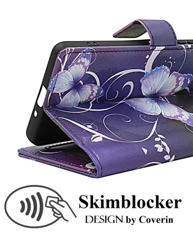CoverinSkimblocker Samsung Galaxy S24 / S25 Magnet Phone Wallet Design