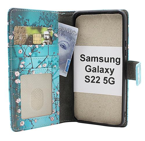CoverinSkimblocker Samsung Galaxy S22 5G Magnet Phone Wallet Design