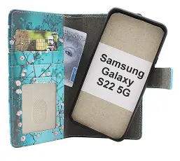 CoverinSkimblocker Samsung Galaxy S22 5G Magnet Phone Wallet Design