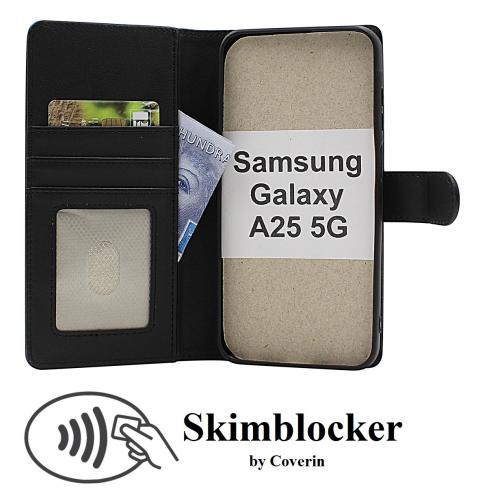 CoverinSkimblocker Samsung Galaxy A25 5G Magnet Phone Wallet