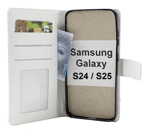 billigamobilskydd.seDesign Wallet Samsung Galaxy S24 / S25 5G