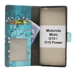 CoverinSkimblocker Motorola Moto G15 / G15 Power Phone Wallet Design