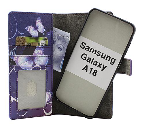 CoverinSkimblocker Samsung Galaxy A18 LTE Magnet Phone Wallet Design