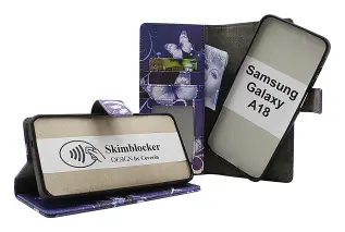 CoverinSkimblocker Samsung Galaxy A18 LTE Magnet Phone Wallet Design