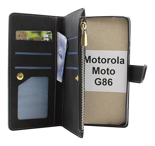 billigamobilskydd.seXL Motorola Moto G86 Luxury Wallet Case