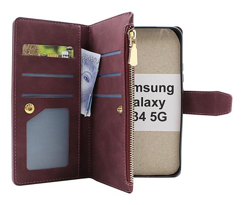 billigamobilskydd.seXL Standcase Luxury Wallet Samsung Galaxy A34 5G