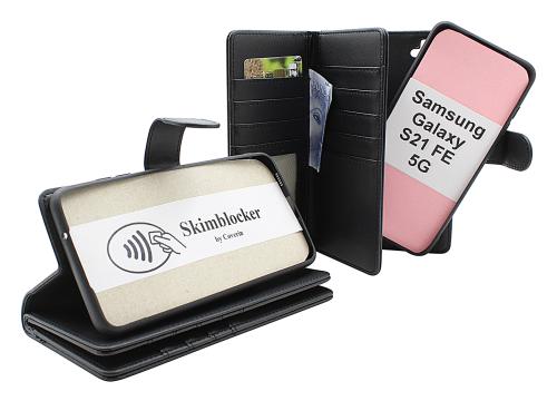 CoverinSkimblocker Samsung Galaxy S21 FE 5G XL Magnet Phone Wallet