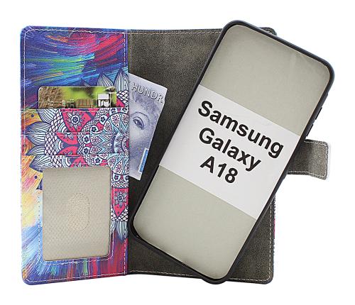 CoverinSkimblocker Samsung Galaxy A18 LTE Magnet Phone Wallet Design