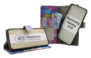 CoverinSkimblocker Samsung Galaxy A18 LTE Magnet Phone Wallet Design