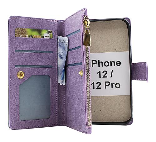 billigamobilskydd.seXL Standcase Luxury Wallet iPhone 12 / 12 Pro (6.1)