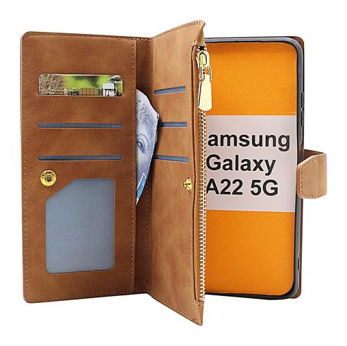 billigamobilskydd.seXL Standcase Luxury Wallet Samsung Galaxy A22 5G (SM-A226B)