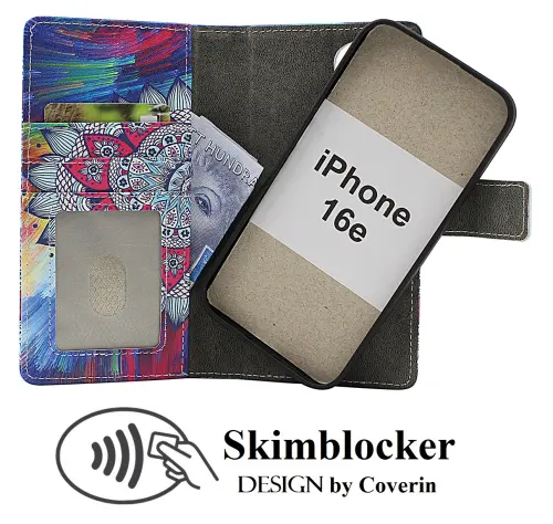 CoverinSkimblocker iPhone 16e Magnet Phone Wallet Design