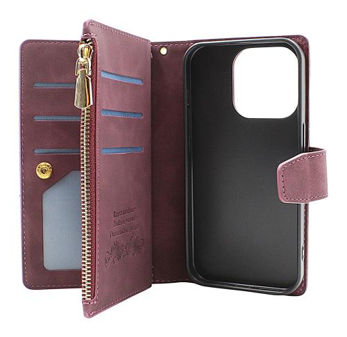 billigamobilskydd.seXL Standcase Luxury Wallet iPhone 15 Pro