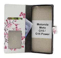 CoverinSkimblocker Motorola Moto G15 / G15 Power Phone Wallet Design