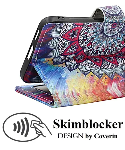 CoverinSkimblocker Samsung Galaxy S24 / S25 Magnet Phone Wallet Design
