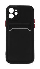 billigamobilskydd.seTPU Case with card pocket iPhone 12 (6.1)