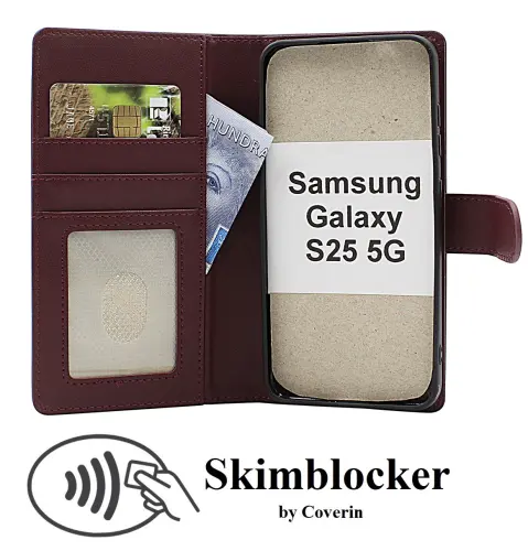 CoverinSkimblocker Samsung Galaxy S25 Magnet Phone Wallet