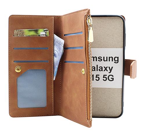 billigamobilskydd.seXL Standcase Luxury Wallet Samsung Galaxy A15 5G