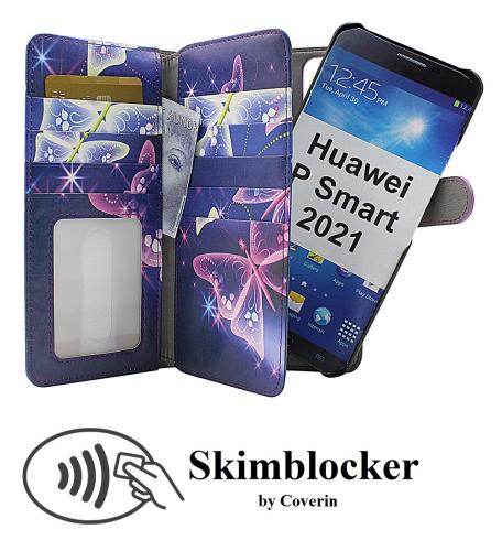 CoverinSkimblocker XL Magnet Designwallet Huawei P Smart 2021