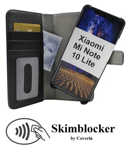 CoverinSkimblocker Magnet Wallet Xiaomi Mi Note 10 Lite