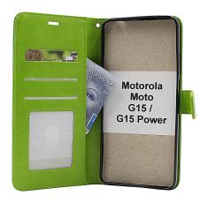 billigamobilskydd.seCrazy Horse Motorola Moto G15 / G15 Power Phone Wallet