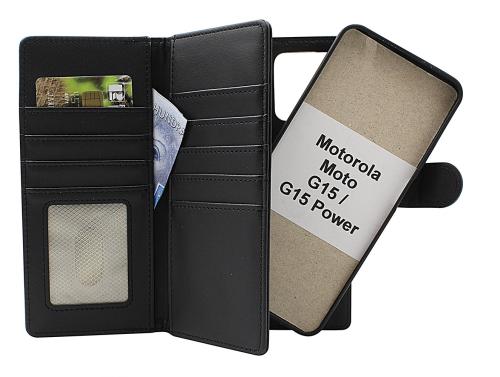 CoverinSkimblocker Motorola Moto G15 / G15 Power XL Magnet Phone Wallet