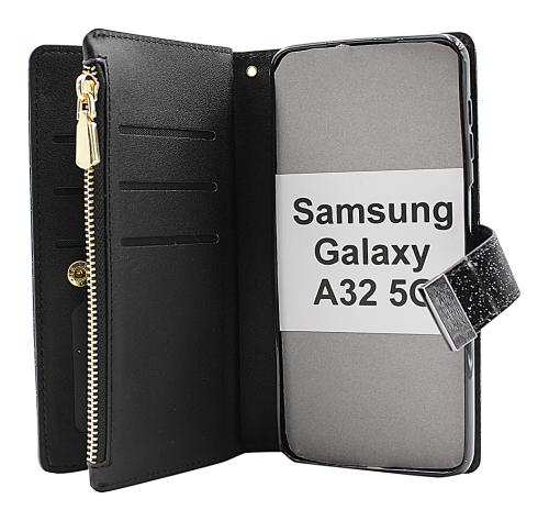 billigamobilskydd.seXL Standcase Glitterwallet Samsung Galaxy A32 5G (SM-A326B)