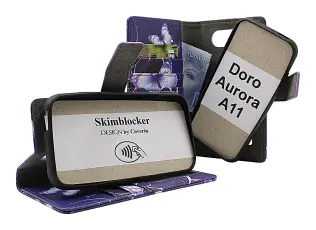 CoverinSkimblocker Doro Aurora A11 Magnet Phone Wallet Design