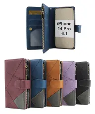 billigamobilskydd.seXL Standcase Luxury Wallet iPhone 14 Pro (6.1)