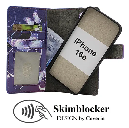 CoverinSkimblocker iPhone 16e Magnet Phone Wallet Design
