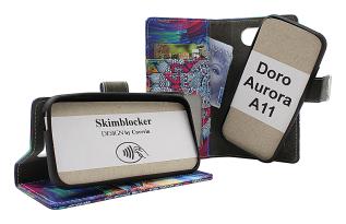 CoverinSkimblocker Doro Aurora A11 Magnet Phone Wallet Design