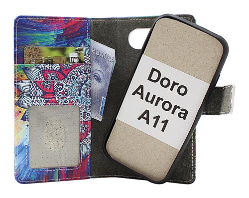 CoverinSkimblocker Doro Aurora A11 Magnet Phone Wallet Design