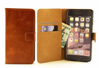 billigamobilskydd.seCrazy Horse Standcase Wallet iPhone 6 Plus (5,5") Brandy