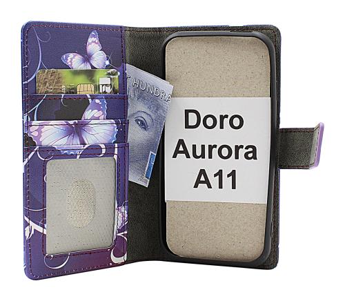 CoverinSkimblocker Doro Aurora A11 Magnet Phone Wallet Design