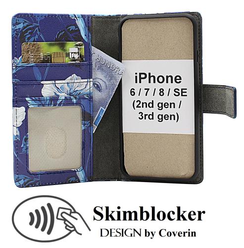 CoverinSkimblocker iPhone 6s/7/8/SE (2nd/3rd Gen.) Magnet Phone Wallet Design