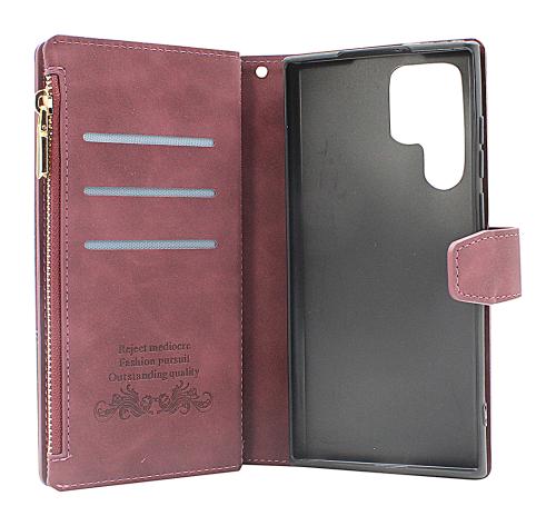 billigamobilskydd.seXL Luxury Phone Wallet Samsung Galaxy S22 Ultra 5G