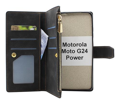 billigamobilskydd.seXL Standcase Luxury Wallet Motorola Moto G24 Power